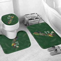 Kia Ora New Zealand Floral Bathroom Set Sage Green - Polynesian Pride