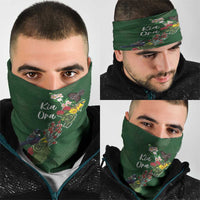 Kia Ora New Zealand Floral Neck Gaiter Sage Green - Polynesian Pride