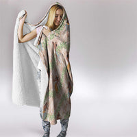 Beige Palaka Hula Girls Seamless Hawaii Aloha Hooded Blanket LT7 - Polynesian Pride