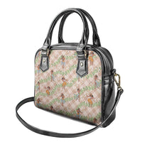Beige Palaka Hula Girls Seamless Hawaii Aloha Shoulder Handbag - Polynesian Pride