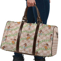 Beige Palaka Hula Girls Seamless Hawaii Aloha Travel Bag LT7 - Polynesian Pride