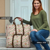 Beige Palaka Hula Girls Seamless Hawaii Aloha Travel Bag LT7 - Polynesian Pride