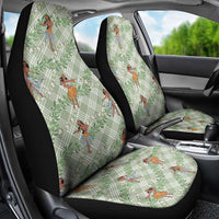 Mint Palaka Hula Girls Seamless Hawaii Aloha Car Seat Cover LT7 - Polynesian Pride