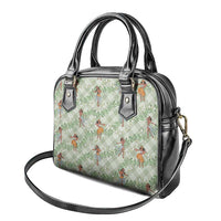 Mint Palaka Hula Girls Seamless Hawaii Aloha Shoulder Handbag - Polynesian Pride