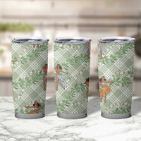 Mint Palaka Hula Girls Seamless Hawaii Aloha Tumbler Cup LT7 - Polynesian Pride
