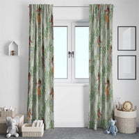 Mint Palaka Hula Girls Seamless Hawaii Aloha Window Curtain - Polynesian Pride