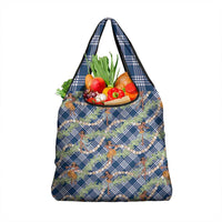 Navy Blue Palaka Hula Girls Seamless Hawaii Aloha Grocery Bag LT7 1-pack One Size Navy Blue - Polynesian Pride