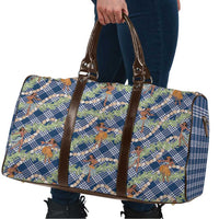 Navy Blue Palaka Hula Girls Seamless Hawaii Aloha Travel Bag LT7 - Polynesian Pride