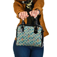 Teal Palaka Hula Girls Seamless Hawaii Aloha Shoulder Handbag - Polynesian Pride