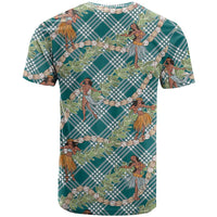 Teal Palaka Hula Girls Seamless Hawaii Aloha T Shirt LT7 - Polynesian Pride