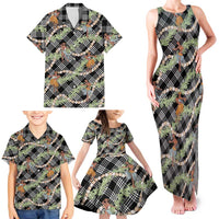Sable Palaka Hula Girls Seamless Hawaii Aloha Family Matching Tank Maxi Dress and Hawaiian Shirt - Polynesian Pride