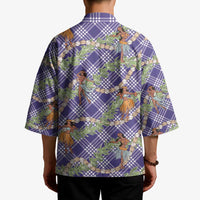Lavender Palaka Hula Girls Seamless Hawaii Aloha Kimono - Polynesian Pride