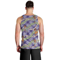 Lavender Palaka Hula Girls Seamless Hawaii Aloha Men Tank Top LT7 - Polynesian Pride