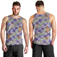 Lavender Palaka Hula Girls Seamless Hawaii Aloha Men Tank Top LT7 - Polynesian Pride