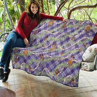 Lavender Palaka Hula Girls Seamless Hawaii Aloha Quilt - Polynesian Pride