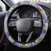 Lavender Palaka Hula Girls Seamless Hawaii Aloha Steering Wheel Cover LT7 - Polynesian Pride