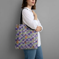 Lavender Palaka Hula Girls Seamless Hawaii Aloha Tote Bag LT7 - Polynesian Pride