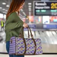 Lavender Palaka Hula Girls Seamless Hawaii Aloha Travel Bag - Polynesian Pride