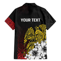 Personalized Papua New Guinea 50th Independence Anniversary Family Matching Mermaid Dress and Hawaiian Shirt Oro Tapa Mix Plumeria