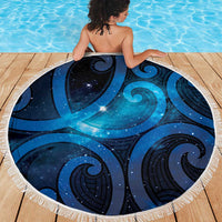 New Zealand Maori Matariki Beach Blanket Galaxy Kowhaiwhai LT7 - Polynesian Pride
