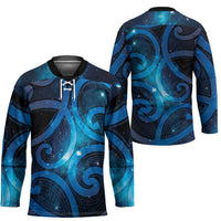 New Zealand Maori Matariki Hockey Jersey Galaxy Kowhaiwhai