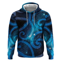 New Zealand Maori Matariki Hoodie Galaxy Kowhaiwhai