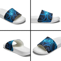 New Zealand Maori Matariki Slide Sandals Galaxy Kowhaiwhai