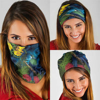 Tui Bird New Zealand Starry Sky Neck Gaiter Maori Koru