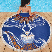 Yokwe Marshall Islands Personalized Beach Blanket Jemenei Day - Seashell Necklace