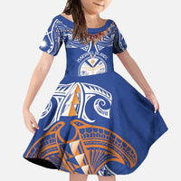 Yokwe Marshall Islands Personalized Family Matching Off Shoulder Maxi Dress and Hawaiian Shirt Jemenei Day - Seashell Necklace