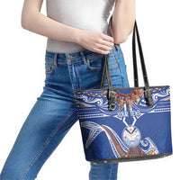 Yokwe Marshall Islands Personalized Leather Tote Bag Jemenei Day - Seashell Necklace