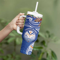 Yokwe Marshall Islands Personalized Tumbler With Handle Jemenei Day - Seashell Necklace