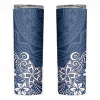 Hawaii Skinny Tumbler Plumeria Navy Curves