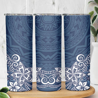 Hawaii Skinny Tumbler Plumeria Navy Curves