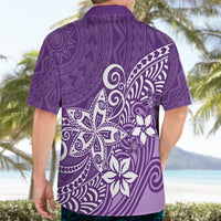 Polynesia Hawaiian Shirt Plumeria Purple Curves LT7 - Polynesian Pride