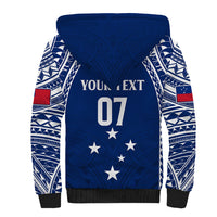 Personalised Samoa Rugby Sherpa Hoodie WC 2023 Champions LT7 - Polynesian Pride