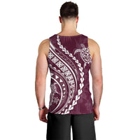 Polynesian Pride Men Tank Top Turtle Hibiscus Luxury Style - Champagne LT7 - Polynesian Pride