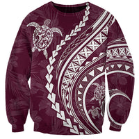 Polynesian Pride Sweatshirt Turtle Hibiscus Luxury Style - Champagne LT7 Unisex Champagne - Polynesian Pride