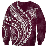 Polynesian Pride Sweatshirt Turtle Hibiscus Luxury Style - Champagne LT7 - Polynesian Pride