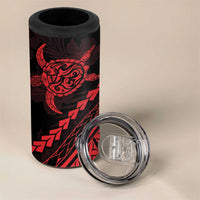 Polynesian Pride 4 in 1 Can Cooler Tumbler Turtle Hibiscus Luxury Style - Rose LT7 - Polynesian Pride