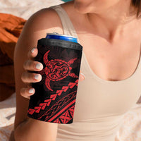 Polynesian Pride 4 in 1 Can Cooler Tumbler Turtle Hibiscus Luxury Style - Rose LT7 - Polynesian Pride