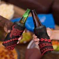 Polynesian Pride 4 in 1 Can Cooler Tumbler Turtle Hibiscus Luxury Style - Rose LT7 - Polynesian Pride