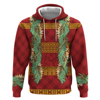 Hawai'i Paniolo Maile Twisted Lei Zip Hoodie Hilo Royal Red LT7 Pullover Hoodie Red - Polynesian Pride