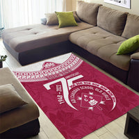 Personalised Fiji Adi Cakobau School Area Rug ACS Old Girls Lotus Mix Masi LT7 - Polynesian Pride
