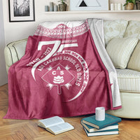 Personalised Fiji Adi Cakobau School Blanket ACS Old Girls Lotus Mix Masi LT7 - Polynesian Pride