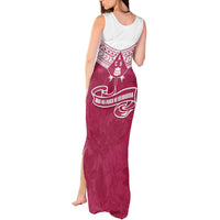 Personalised Fiji Adi Cakobau School Tank Maxi Dress ACS Old Girls Lotus Mix Masi LT7 - Polynesian Pride