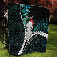 New Zealand Personalised Quilt Meri Kirihimete Kowhaiwhai Mix Paua Shell - Emerald LT7 - Polynesian Pride