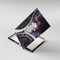 New Zealand Personalised Canvas Wall Art Meri Kirihimete Kowhaiwhai Mix Paua Shell - Amethys