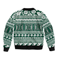 Hawaii Rainbow Warriors Christmas Bomber Jacket Kakau Motifs LT7 - Polynesian Pride