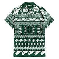 Hawaii Rainbow Warriors Christmas Hawaiian Shirt Kakau Motifs LT7 - Polynesian Pride